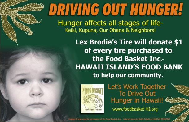 DRIVING OUT HUNGER ON THE BIG ISLAND!