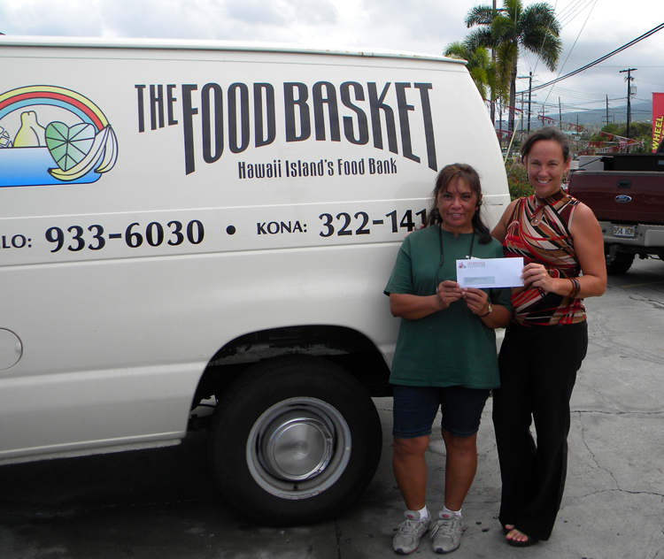 FOOD BASKET receives first check FROM LEX to FEED BIG ISLAND FAMILIES