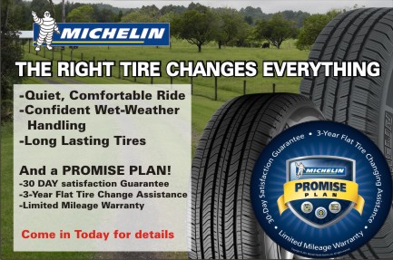 MICHELIN TIRES....When you care about what you are riding on.